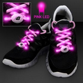 Pink Shoelaces w/Pink LEDs for Night Walks - 5 Day